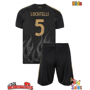 Juventus Manuel Locatelli #5 Replica Third Stadium Kit for Kids 2026-27 Short Sleeve (+ pants)
